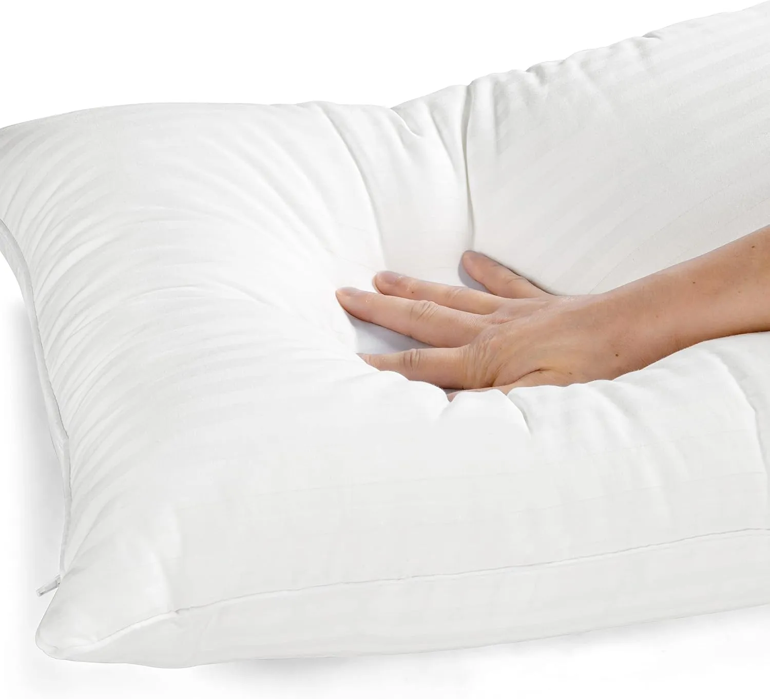 EverSnug Adjustable Layer Pillows for Sleeping - Set of 2, Cooling, Luxury Pillows for Back, Stomach or Side Sleepers (Queen (Pack of 2))
