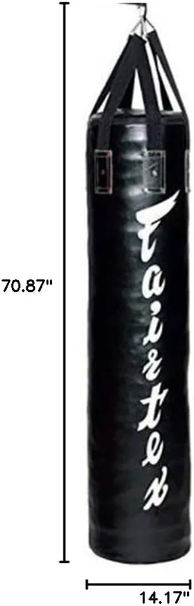 Fairtex HB6 6 Ft. Banana Bag Punching Bag for Muay Thai, Boxing, Kickboxing, MMA - 14.17" W x 70.87" H