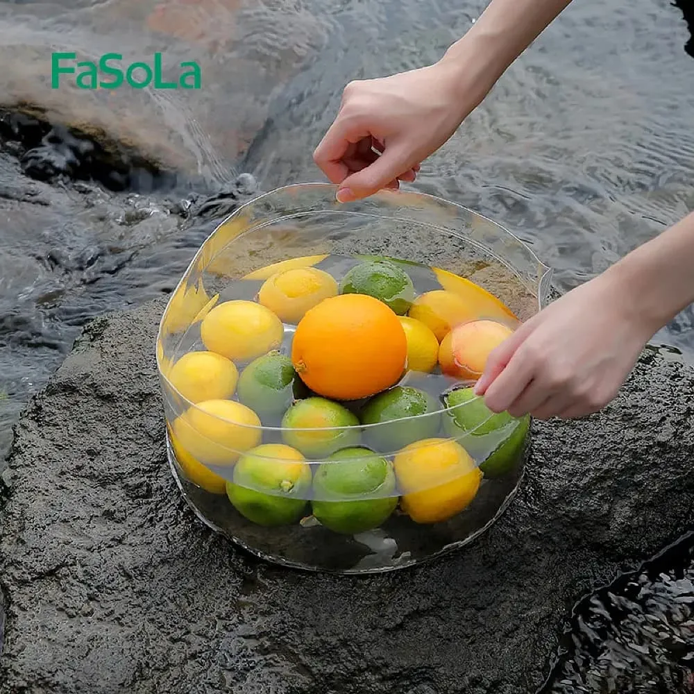 FaSoLa Outdoor Foldable Transparent Water Basin - 25*14cm