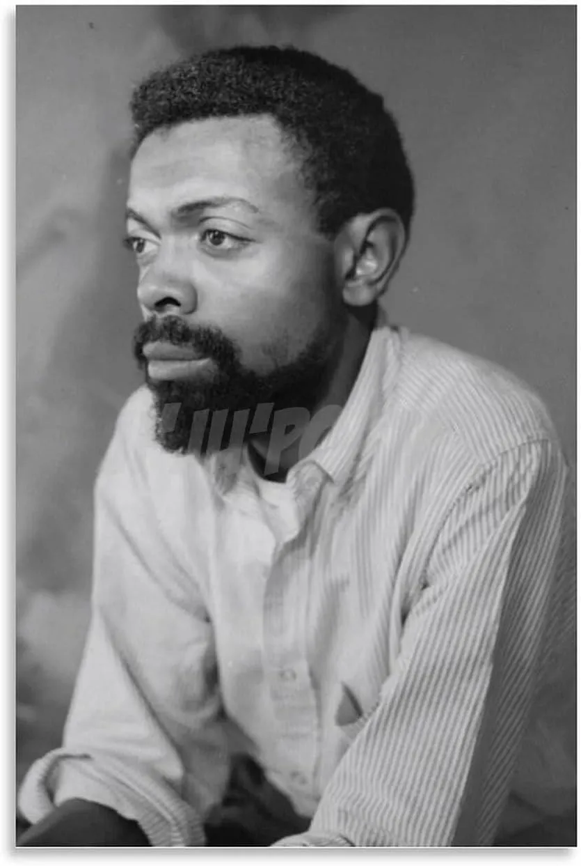 FDIONSLD Amiri Baraka Photo Wall Art African American Litterateur Canvas Painting Wall Art Poster for Bedroom Living Room Decor 08x12inch(20x30cm)