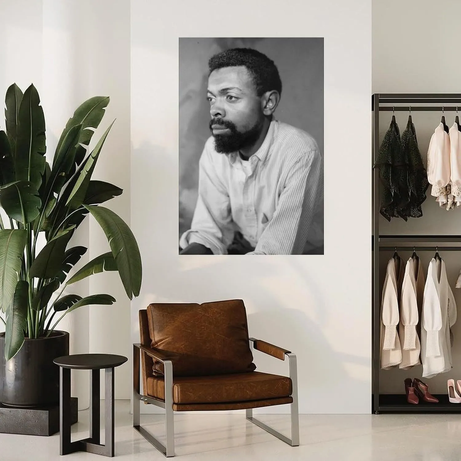 FDIONSLD Amiri Baraka Photo Wall Art African American Litterateur Canvas Painting Wall Art Poster for Bedroom Living Room Decor 08x12inch(20x30cm)