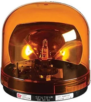 Federal Signal 449142-02 Class 1 Sentry Halogen Beacon, Magnetic Mount with Dome, CAC Title 13, 175 FPM, Amber
