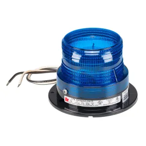 Federal Signal LP6-012-048B Streamline Low Profile Mini Strobe Light, Surface Mount, 12-48 VDC, Blue