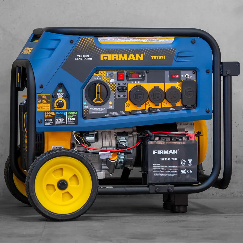 Firman T07571 7500W Running / 9400W Peak Tri Fuel Generator