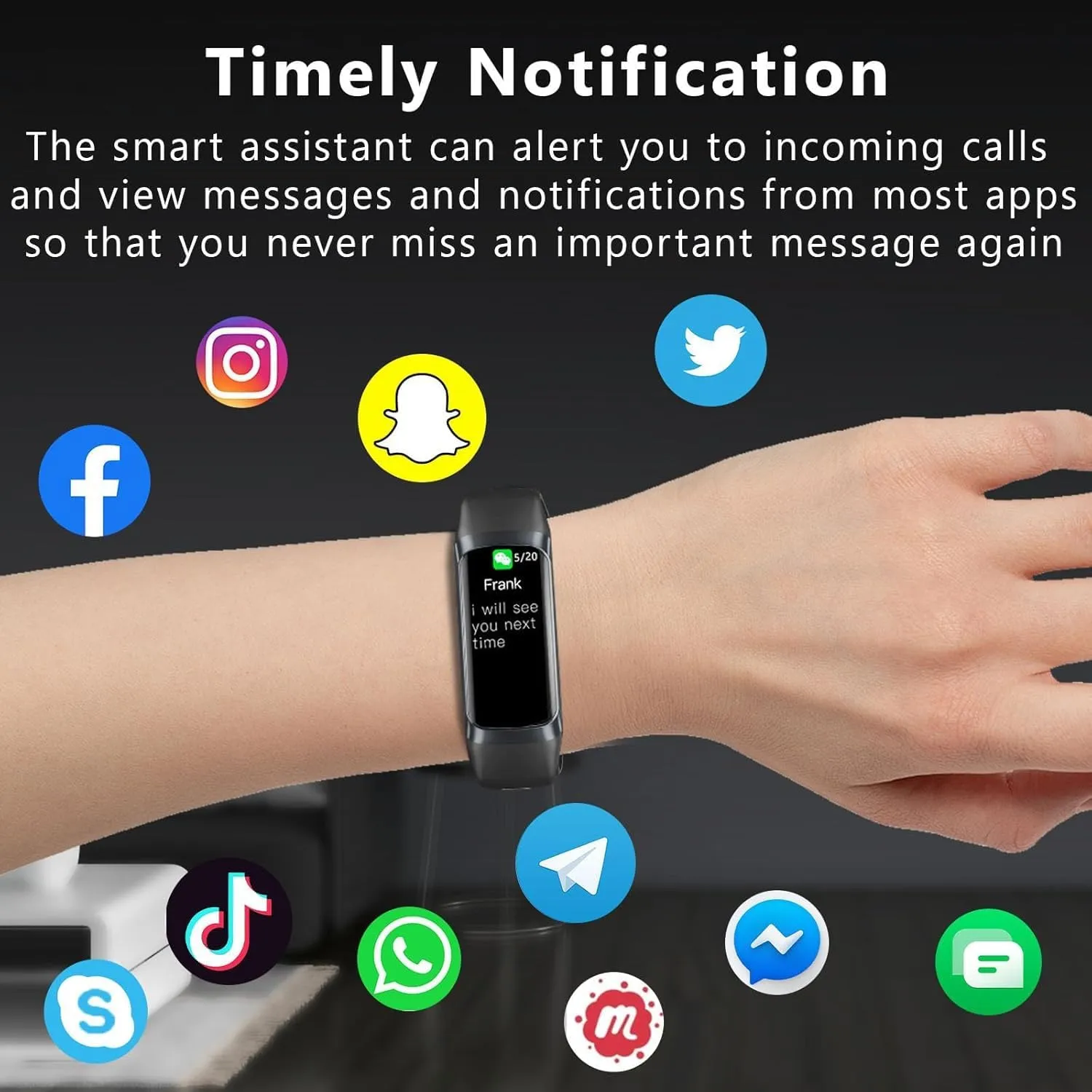 Fitness Tracker with 24/7 Heart Rate Sleep Blood Oxygen Monitor,IP68 Waterproof Smart Watch,1.10''AMOLED Touch Color Screen,Step Counter Health Activity Trackers for Women Men