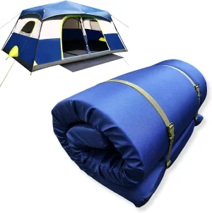 Foamma 6" x 30" x 80" Memory Foam Roll-Up Camping Mattress with Water Resistant Zipper Cover, Foldable and Portable for Camping, RV Bunk, Tent, Guest Bed, Outdoor and Dorm, CertiPUR-US Certified Foam