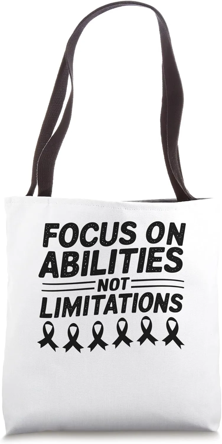 Focus On Abilities Not Limitations Down Syndrome Awareness Tote Bag
