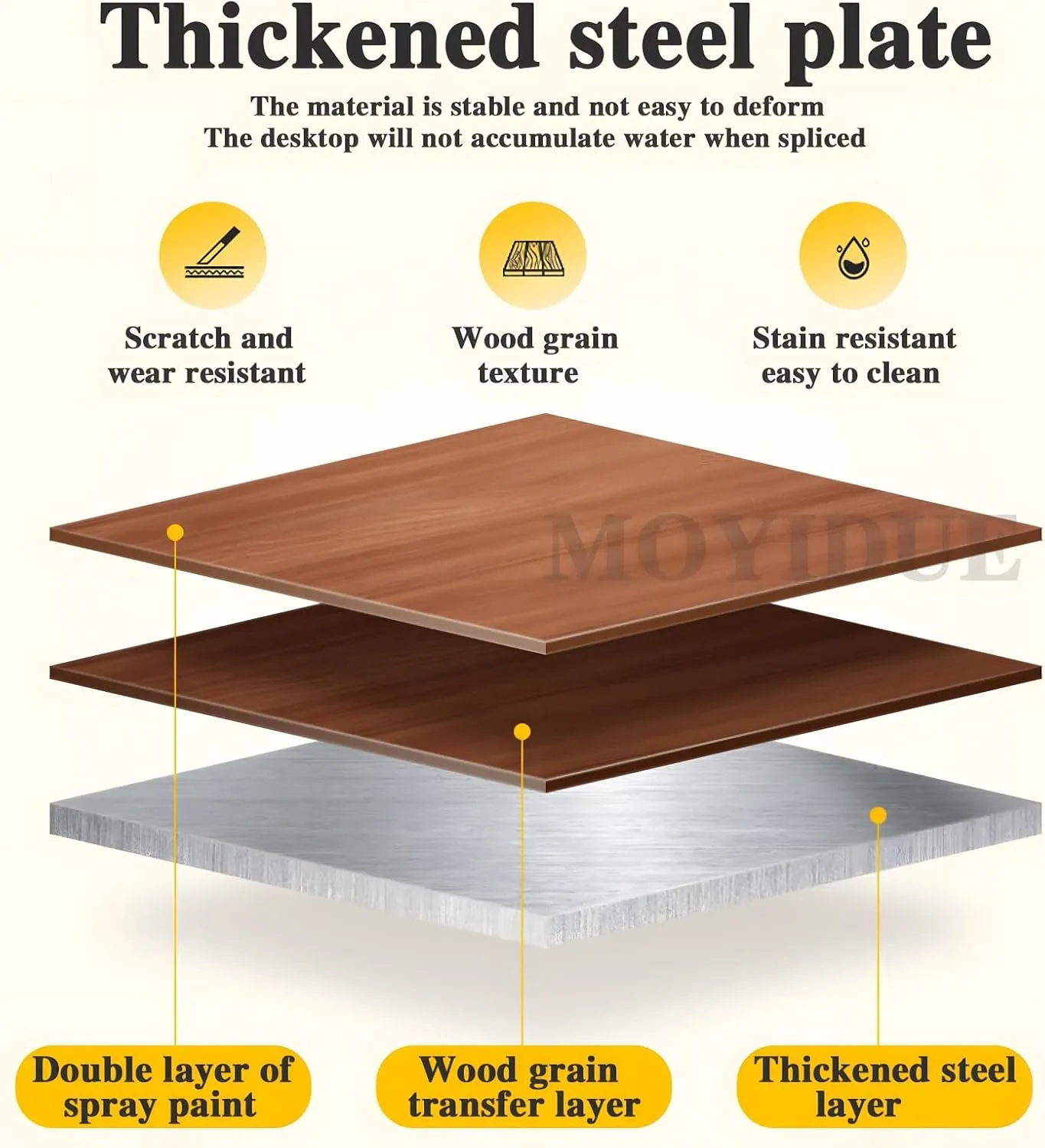 Folding Camping Table, Portable Picnic Table, Low Outdoor Table, Fold Up Collapsible Roll Up Metal Camp with Carry Bag for Beach Party Patio BBQ Travel,Walnut,M