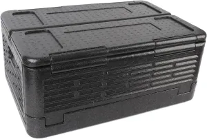 Folding Insulated Box 60L Large Capacity Lightweight Portable Food Carrier Versatile Use Outdoor Camping Picnic Fishing Beach