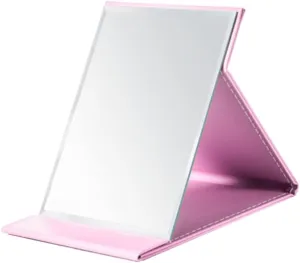 Folding Stand Mirror Folding Travel Vanity Mirror Vanity Mirror with Stand Small Square Makeup Mirror Trendy Purses Cosmetic Mirror Dressing Table Small Bracket Student