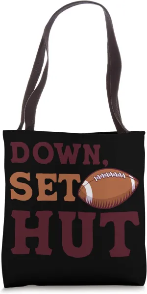 Footballer Touchdown Down Set Hut Rugby Football Tote Bag