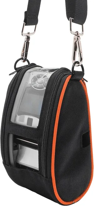 for Zebra QLN220 & ZQ610 Portable Thermal Printer Carrying Case with Shoulder Strap Orange