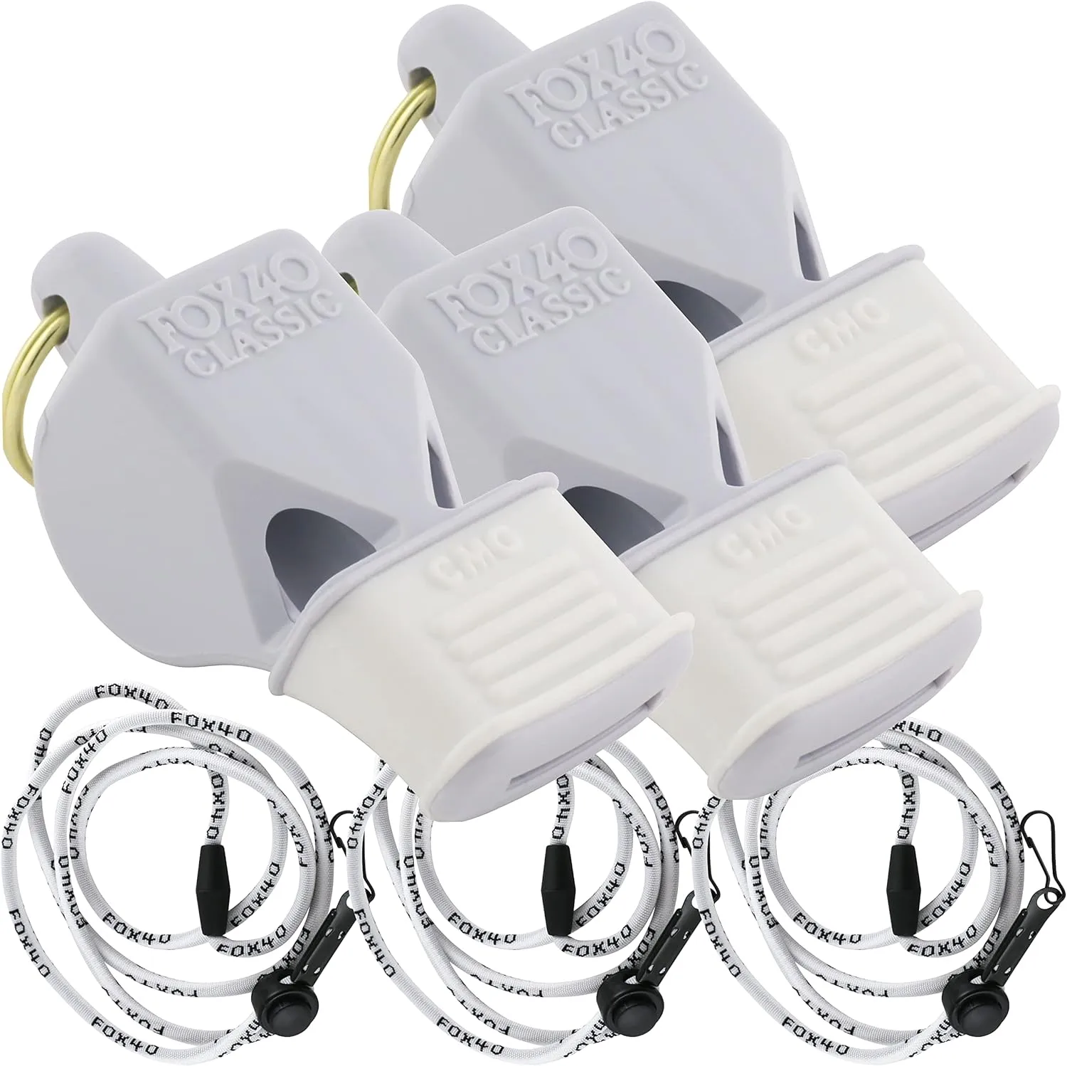 Fox 40 Classic CMG w/Breakaway Lanyard 3 Pack