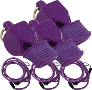 Fox 40 Classic CMG w/Breakaway Lanyard 3 Pack