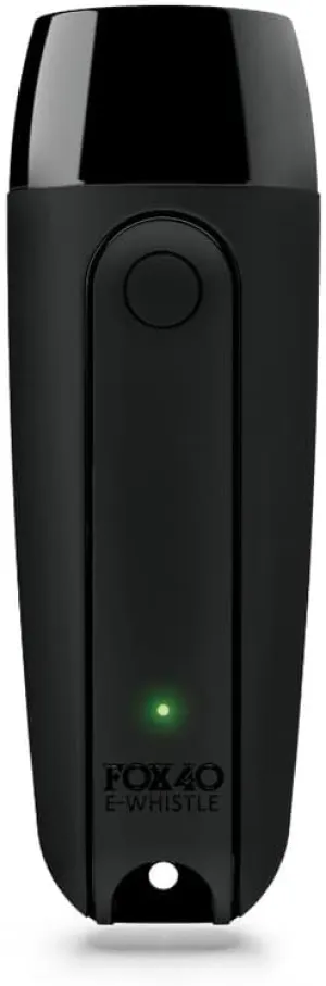 Fox 40 Rechargeable Electronic Whistle   Lanyard, Black