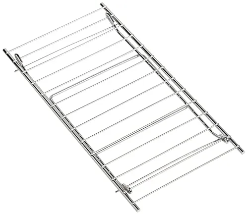 Freestanding Backpack Camp Grill for Camping in Silver