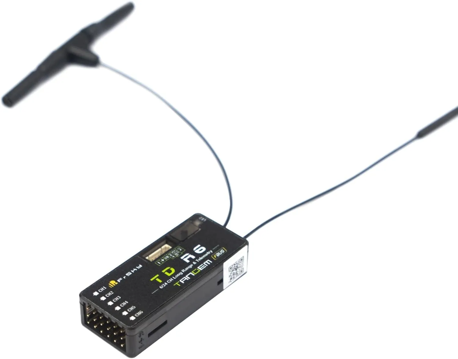 FrSky Tandem TDR6 Dual-Band Receiver (2.4GHz & 900MHz) Compatible with Tandem Series Radio & RF Module in TD Mode - HELIDIRECT