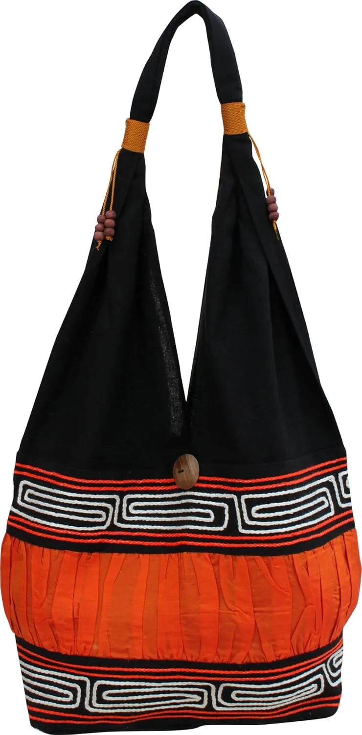Full Funk Brand Silk Squiggle Line Throw Over Ladies Shoulder Bag