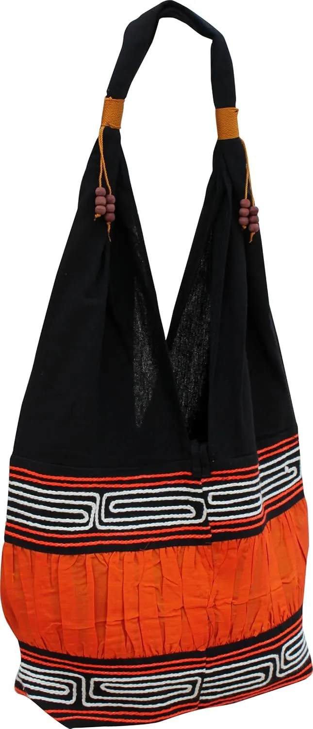 Full Funk Brand Silk Squiggle Line Throw Over Ladies Shoulder Bag