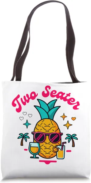 Funny Pineapple Upside Down Two Seater Swinging Tote Bag
