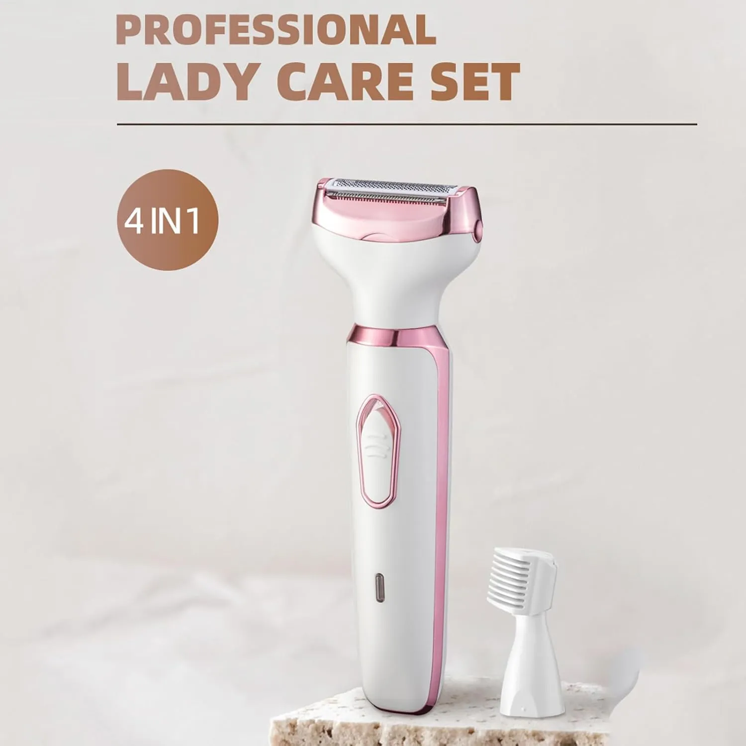 Furnishk Shaver - Comfort 4 in 1 Electric Lady Shaver, Furnishk Razor, Portable Electric Shaver for Women, Bikini Trimmer for Women Pubic Hair Leg Arm Underarm Pubic Area (2 Set)