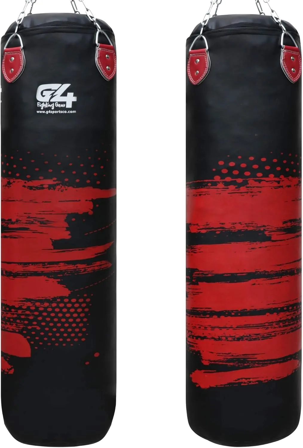 G4 VISION Boxing Punch Bag Punching Bag Heavy Training Gloves Speed Set Kicking MMA 3FT, 4FT, 5FT
