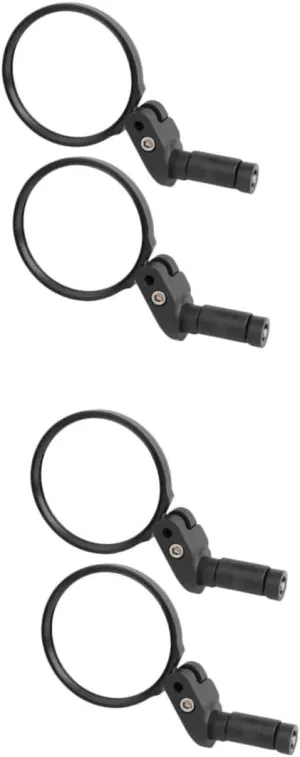 GALPADA 2sets Rearview Mirrors for Bike Round Handlebar Mount Practical for Outdoor Lovers 2pcs*2