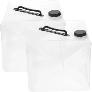 GANAZONO 2pcs Water Container Water Storage Jug for Camping Hiking Outdoor Activities Handle for Easy Carrying Leak Design