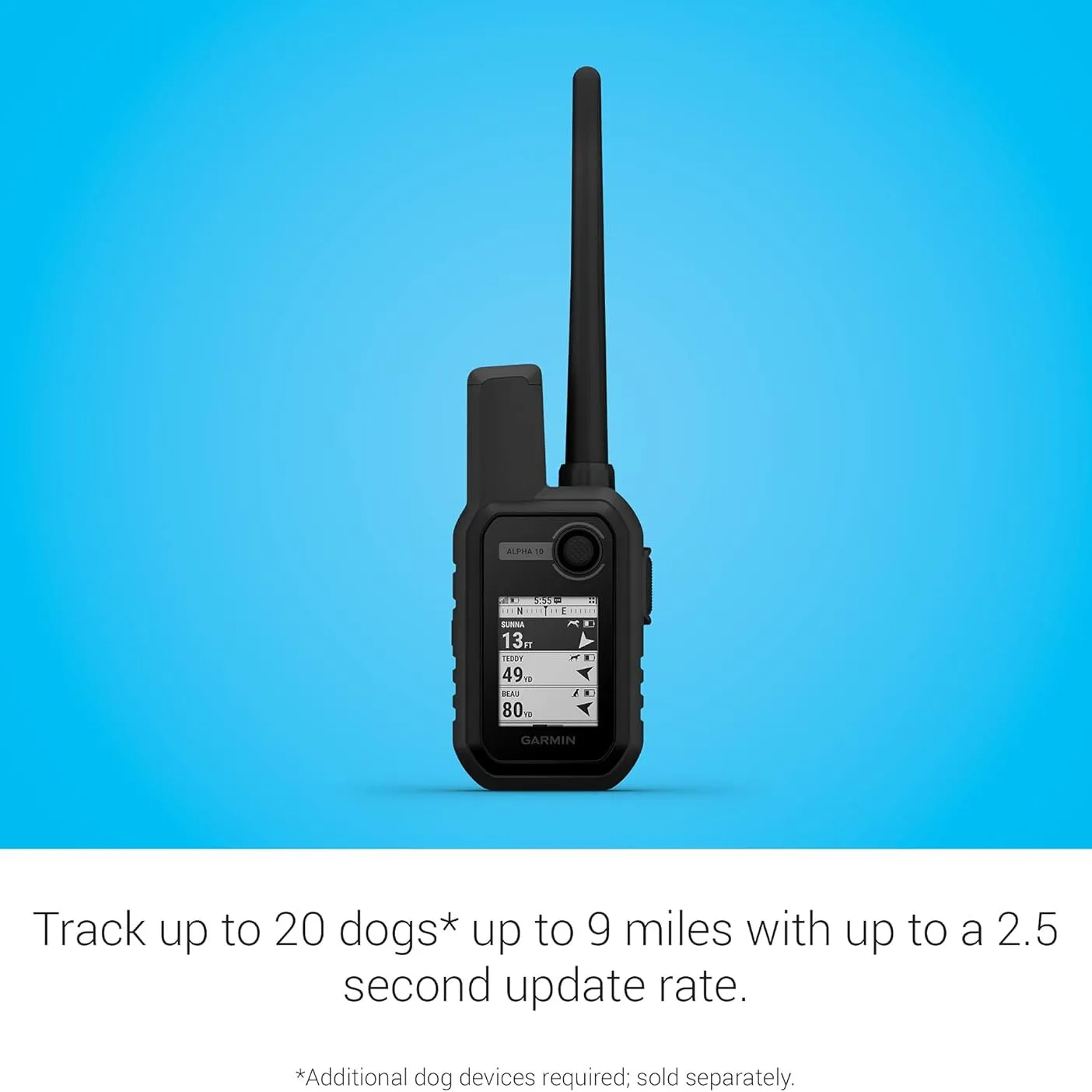 Garmin Alpha 10 Handheld Device for Compact Dog Tracking and Training