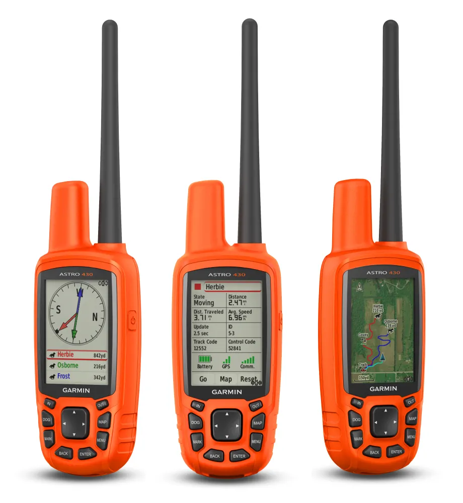 Garmin Astro 430 GPS / GLONASS GPS Handheld Dog Tracking Bundle with Wearable4U Bundle