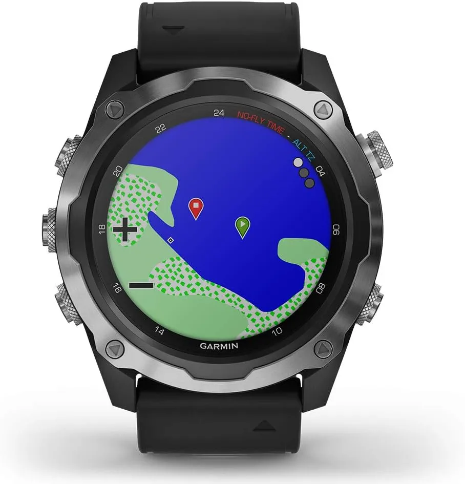Garmin Descent Mk2 (Stainless Steel/Black) Dive Computer Watch Bundle - Air Integration, Multisport Training Features - includes PlayBetter Waterproof Dry Bag Set