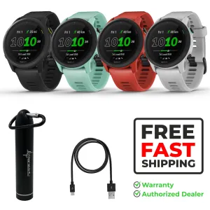 Garmin Forerunner 745 GPS Smartwatch with Power Bank 2200 mAh Bundle