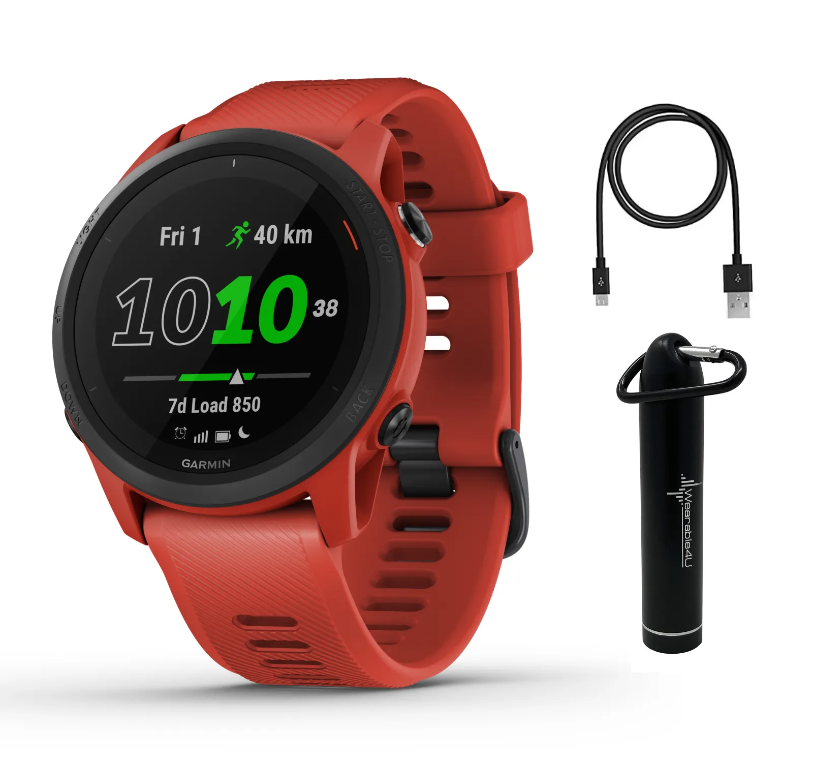 Garmin Forerunner 745 GPS Smartwatch with Power Bank 2200 mAh Bundle