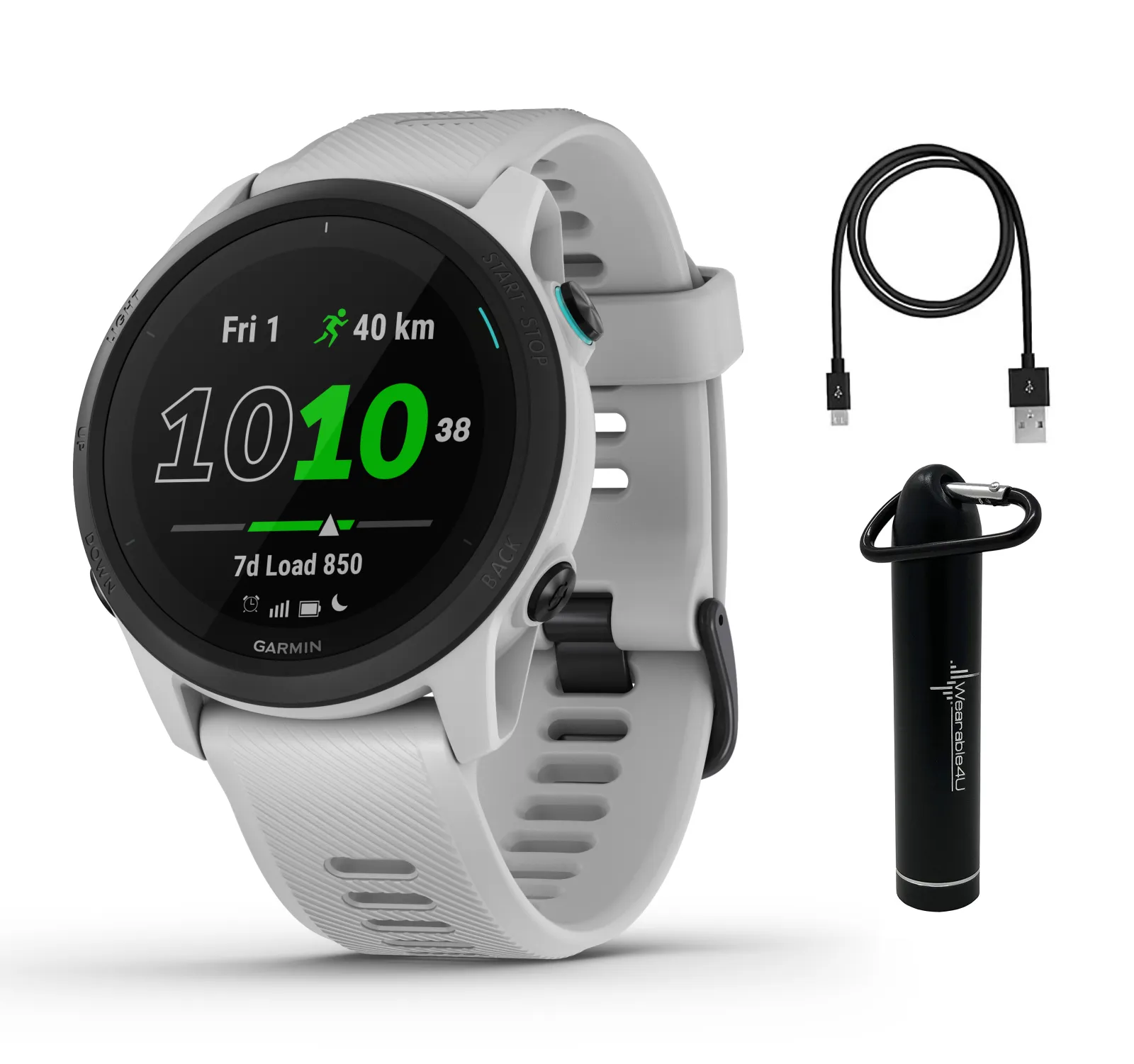 Garmin Forerunner 745 GPS Smartwatch with Power Bank 2200 mAh Bundle