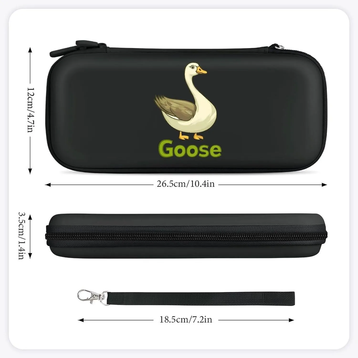 Goose Compatible with Switch Carrying Case Hard Travel Game Bag Pouch with 15 Games Accessories