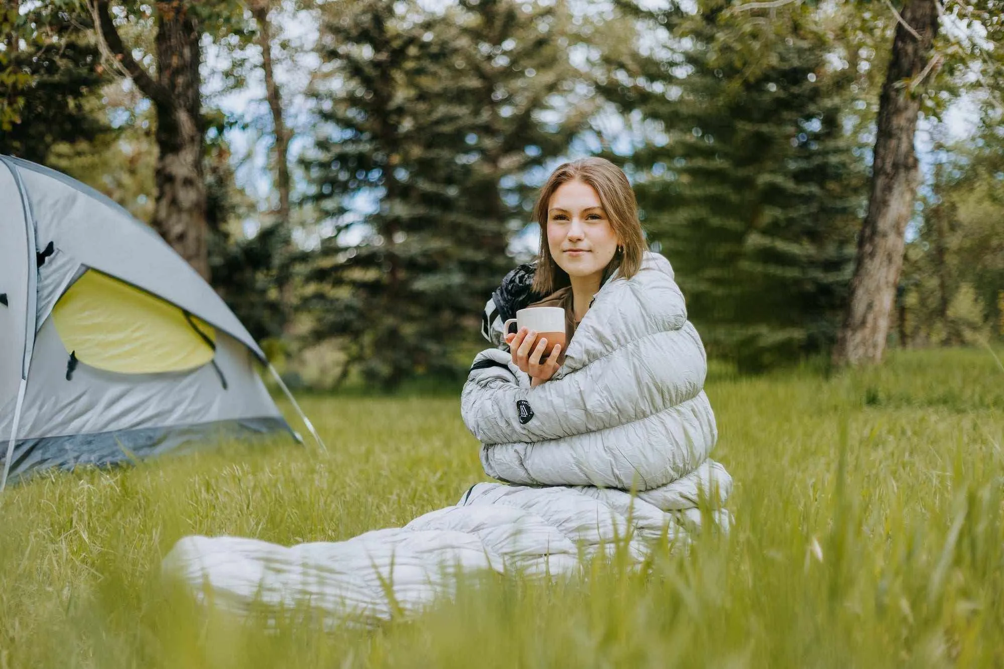 Goose Down Sleeping Bag Grey by YATTA