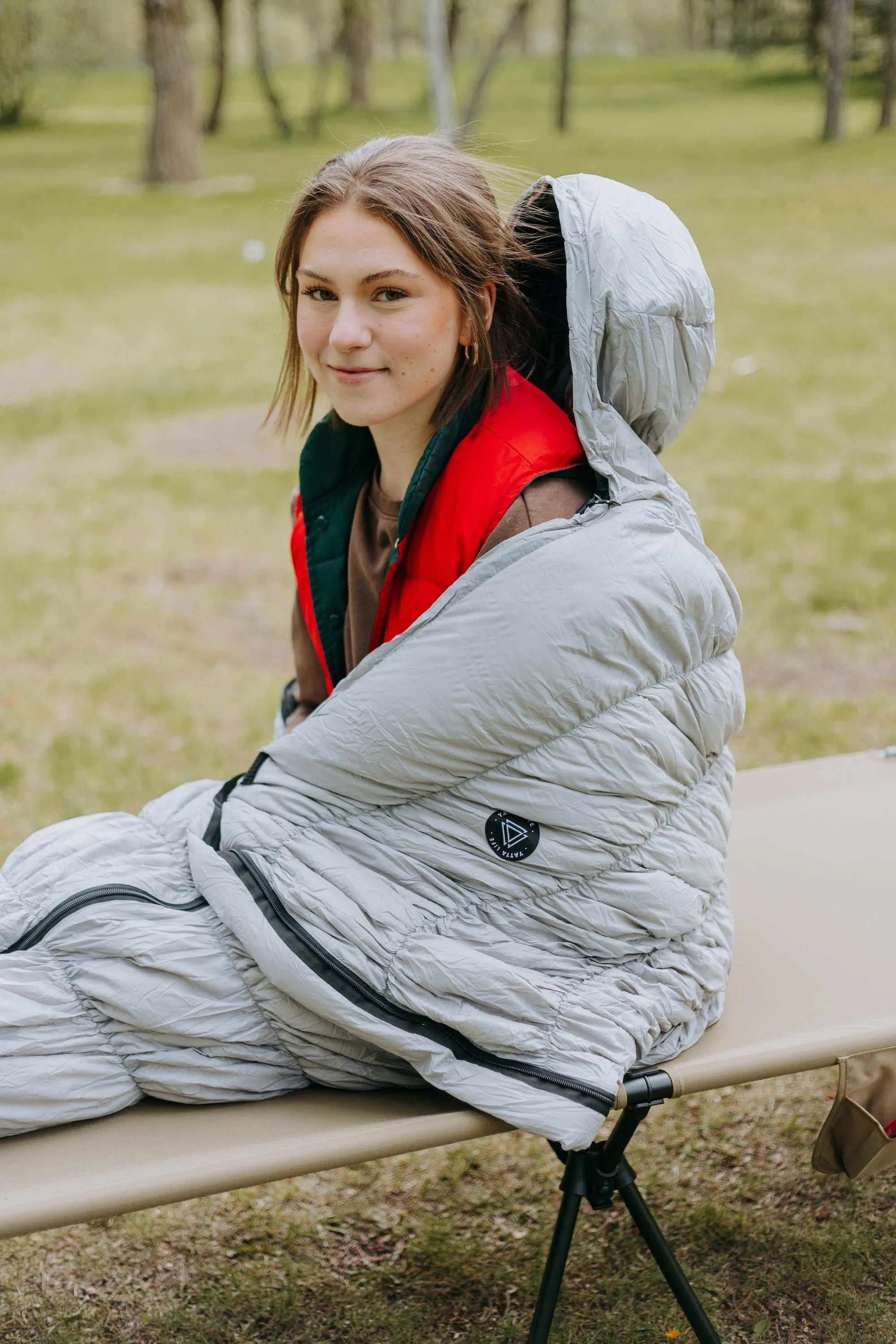 Goose Down Sleeping Bag Grey by YATTA