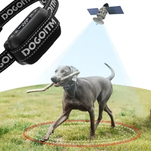 GPS Wireless Dog Fence, Electric Fence Collar with 3 Warning Modes, Wireless Dog Fence for Outdoor Use,Range 65-3290 FT, Waterproof& Rechargeable Pet Containment System for Most of Dogs