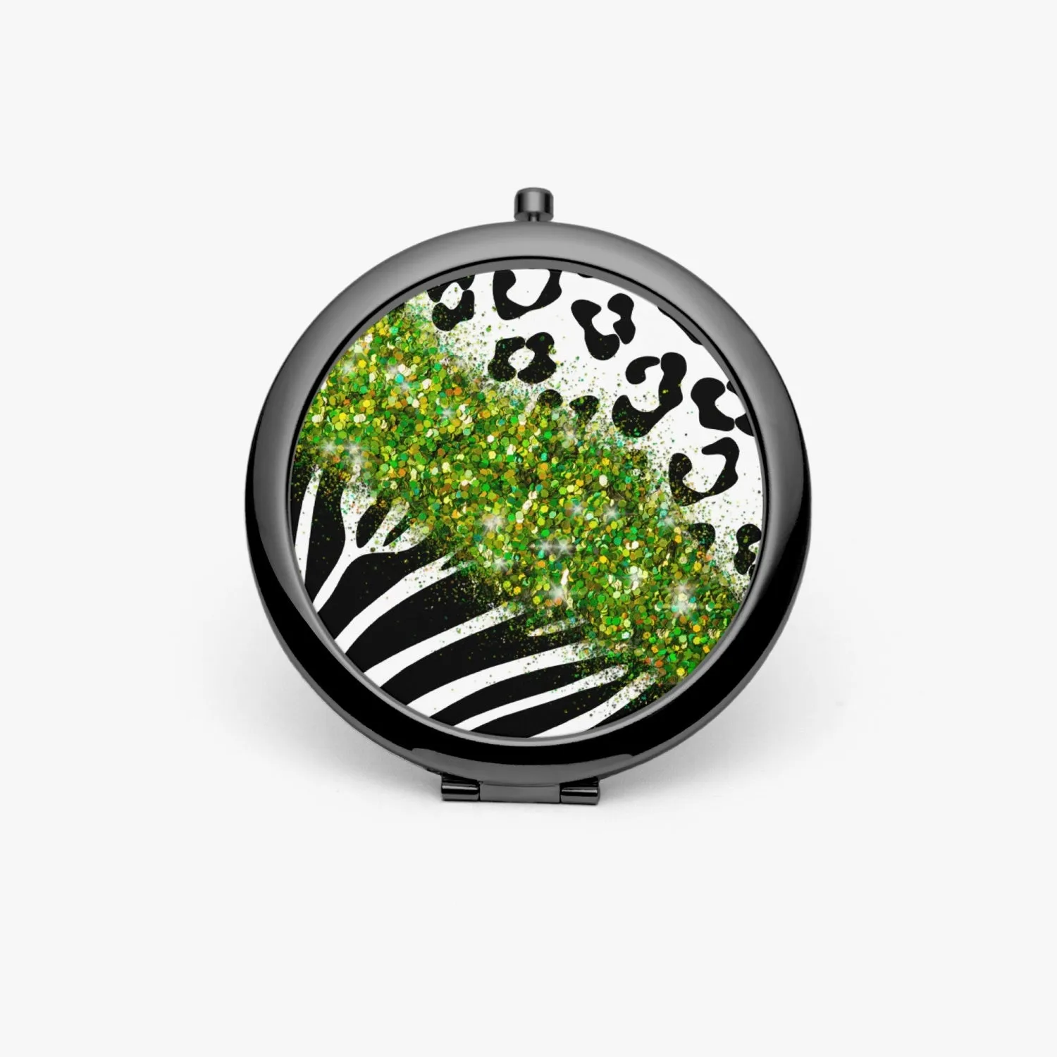 Green Glitter | Compact Mirror