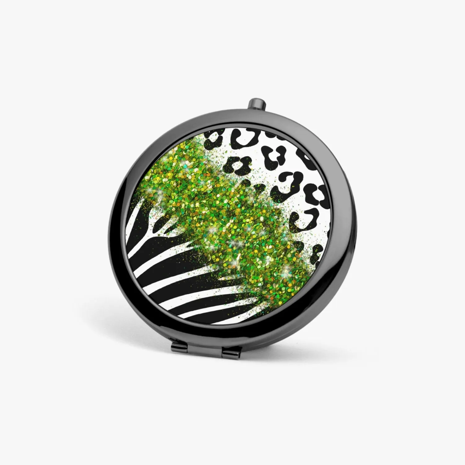 Green Glitter | Compact Mirror