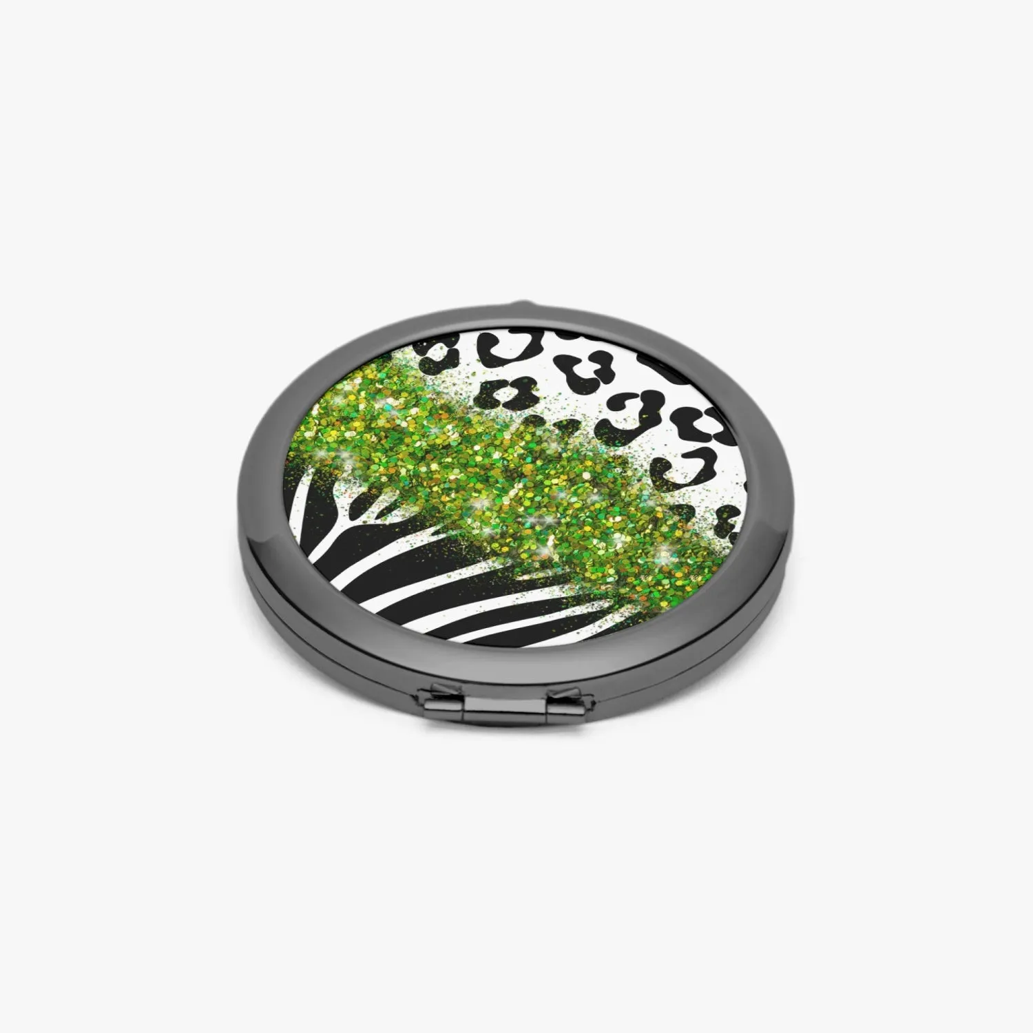 Green Glitter | Compact Mirror