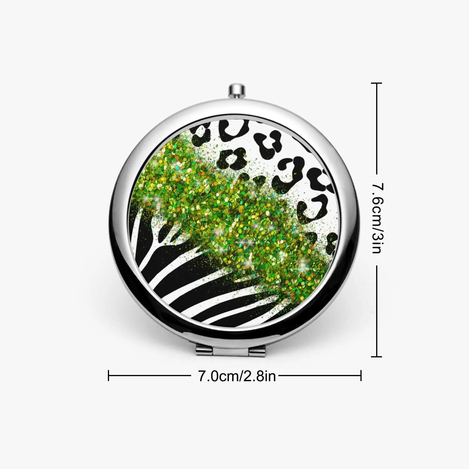 Green Glitter | Compact Mirror