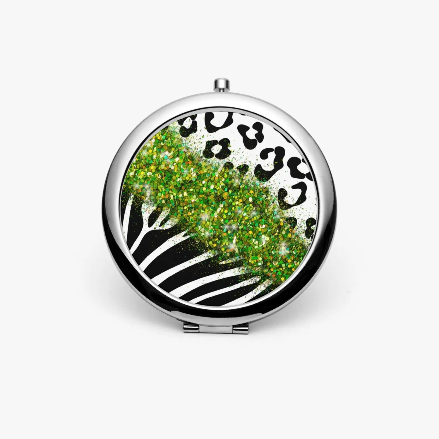 Green Glitter | Compact Mirror