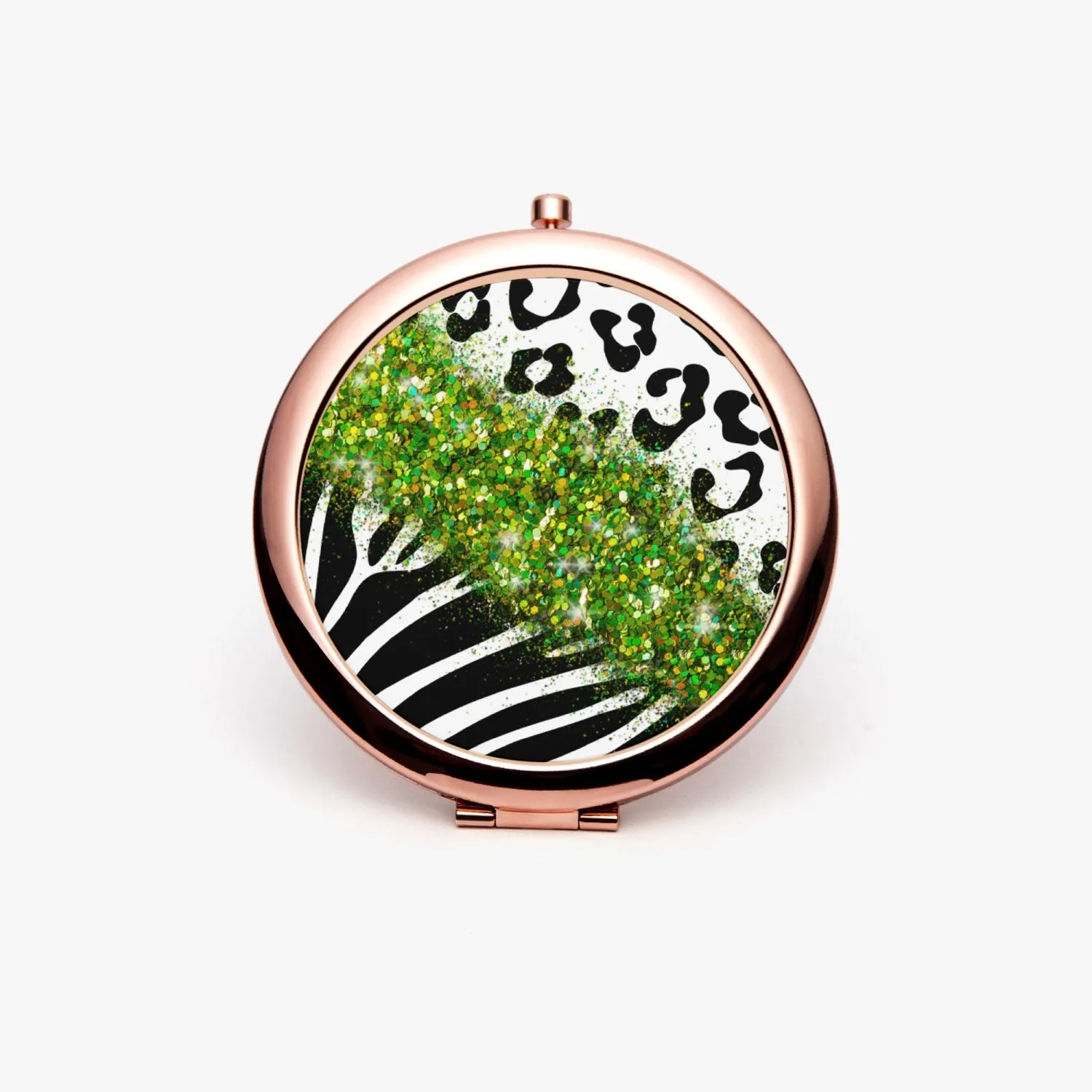 Green Glitter | Compact Mirror