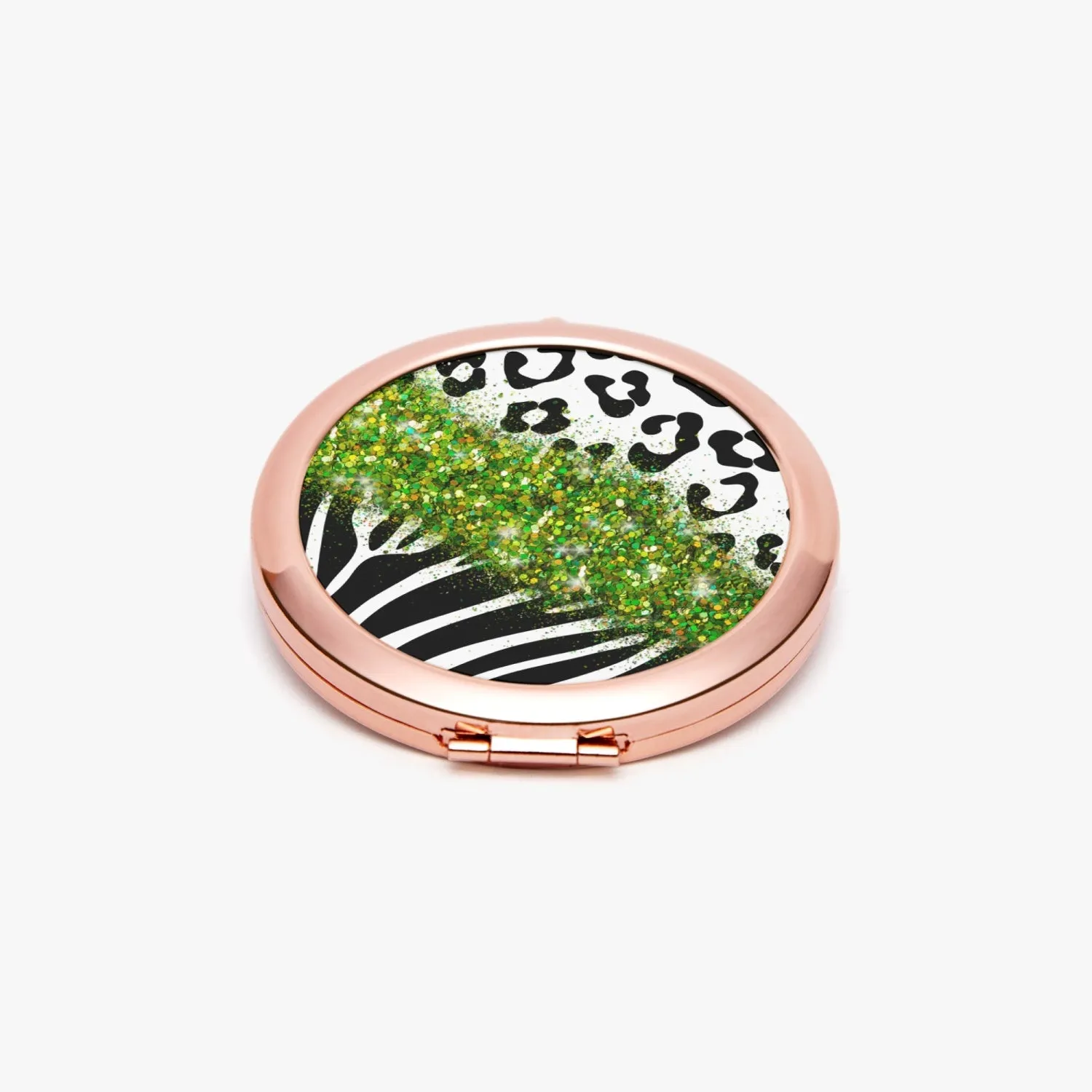Green Glitter | Compact Mirror