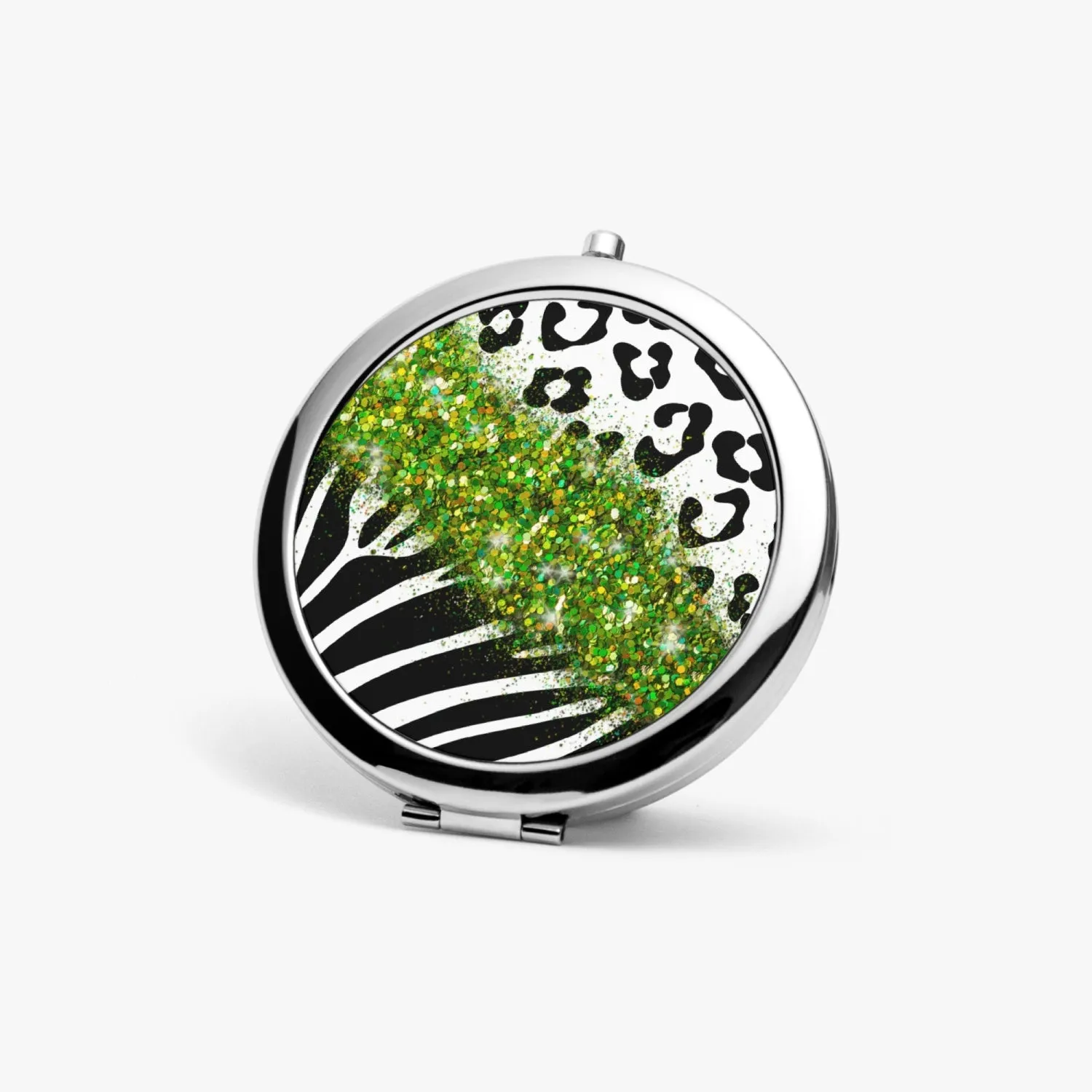 Green Glitter | Compact Mirror