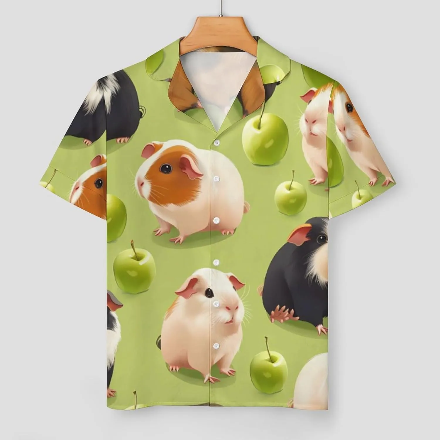 Guinea Pigs (1) Women's Satin Pajama Set Short Sleeve Button Down Sleepwear Loungewear Pj Set