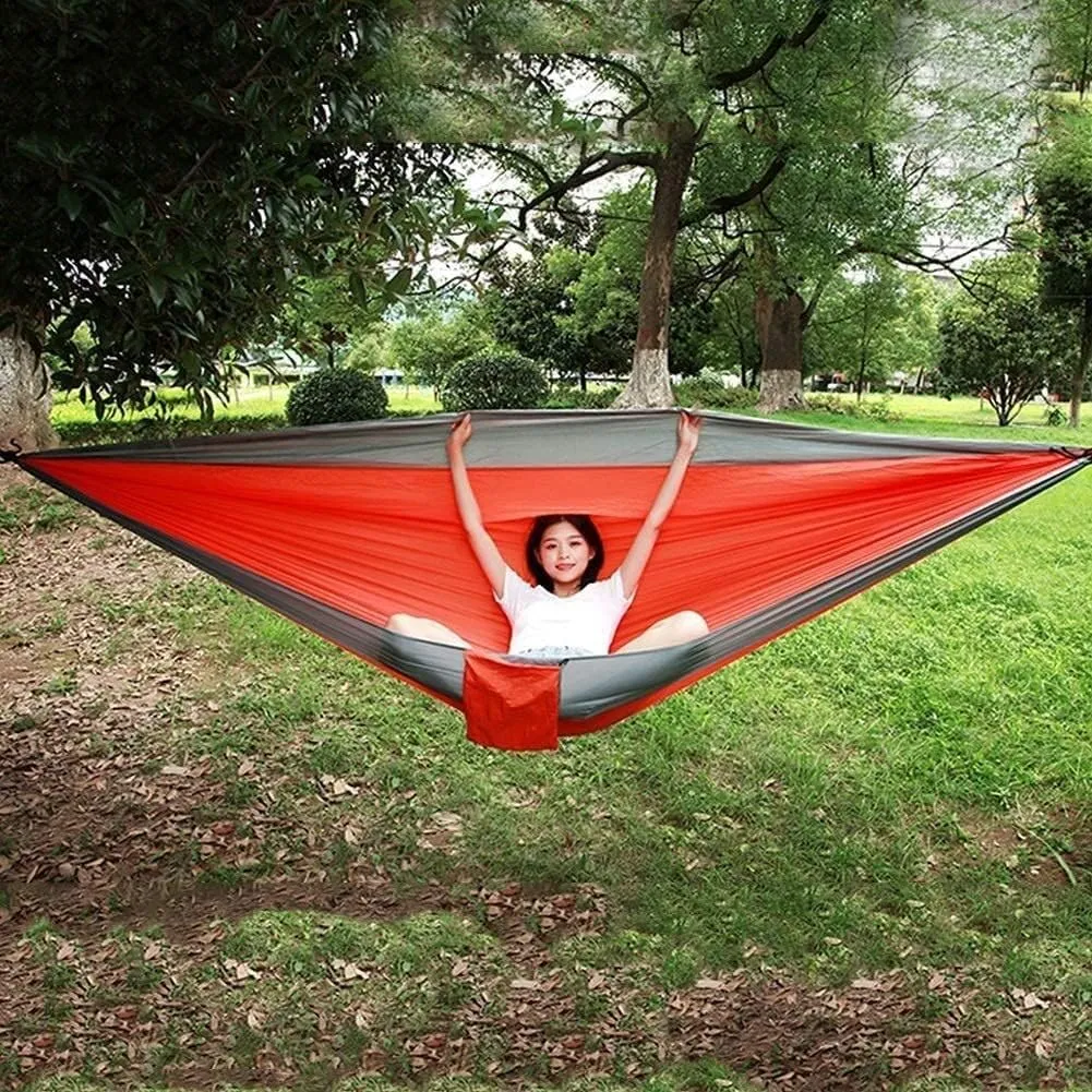 Hammock Camping Hammock Camping Hammock Portable Parachute Fabric Garden Outdoor Leisure Sleeping Swing Travel Hanging Bed Hammocks for Outside (Color : C)