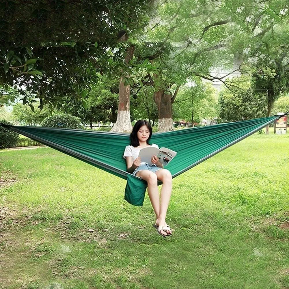 Hammock Camping Hammock Camping Hammock Portable Parachute Fabric Garden Outdoor Leisure Sleeping Swing Travel Hanging Bed Hammocks for Outside (Color : C)