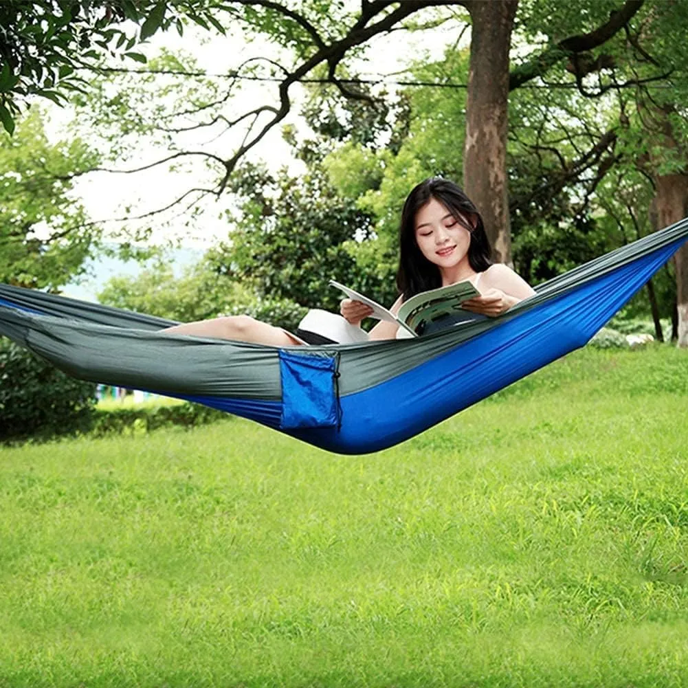 Hammock Camping Hammock Camping Hammock Portable Parachute Fabric Garden Outdoor Leisure Sleeping Swing Travel Hanging Bed Hammocks for Outside (Color : C)
